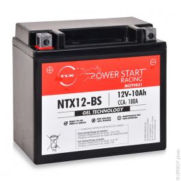 Batterie moto Gel YTX12-BS / FTX12-BS / NTX12-BS 12V 10Ah